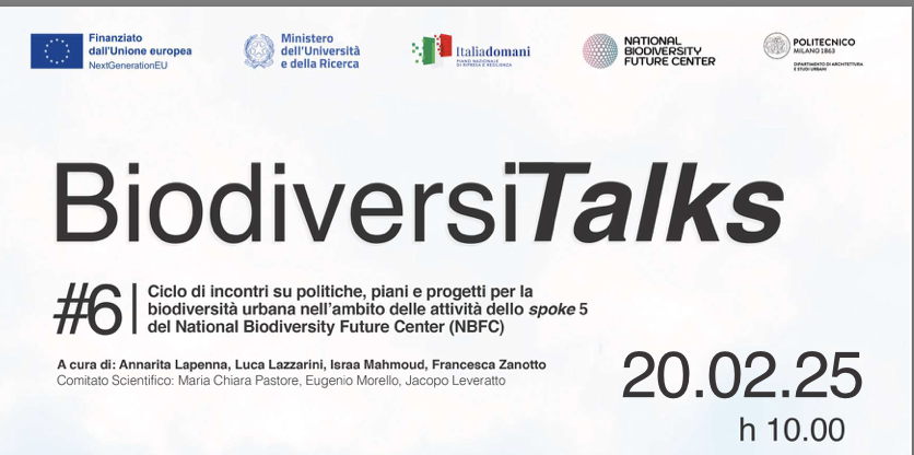 BiodiversiTalk - Ricerche sui Piani del Verde